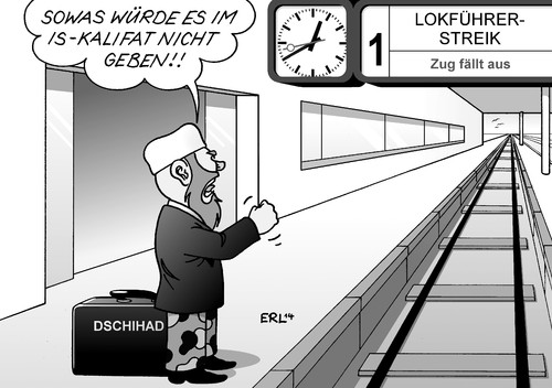 Lokführerstreik Dschihadist