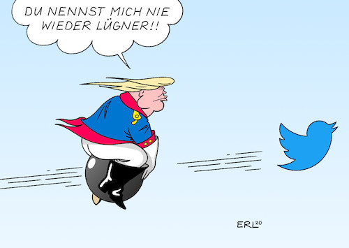 Cartoon: Lufthoheit (medium) by Erl tagged politik,usa,präsident,donald,trump,rechtspopulismus,verachtung,presse,journalismus,botschaften,twitter,fake,news,fakten,check,wahrheit,halbwahrheiten,unwahrheit,lüge,baron,lügenbaron,münchhausen,ritt,kanonenkugel,verfolgungsjagd,vogel,karikatur,erl,politik,usa,präsident,donald,trump,rechtspopulismus,verachtung,presse,journalismus,botschaften,twitter,fake,news,fakten,check,wahrheit,halbwahrheiten,unwahrheit,lüge,baron,lügenbaron,münchhausen,ritt,kanonenkugel,verfolgungsjagd,vogel,karikatur,erl