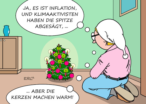 Cartoon: Man wird bescheiden (medium) by Erl tagged politik,weihnachten,2022,inflation,gas,knappheit,verteuerung,klima,klimawandel,klimaaktivisten,letzte,generation,spitze,weihnachtsbaum,christbaum,kerzen,wärme,michel,karikatur,erl,politik,weihnachten,2022,inflation,gas,knappheit,verteuerung,klima,klimawandel,klimaaktivisten,letzte,generation,spitze,weihnachtsbaum,christbaum,kerzen,wärme,michel,karikatur,erl