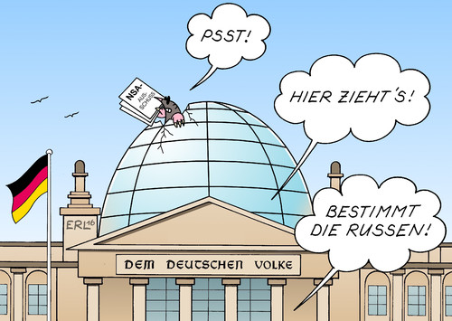 Cartoon: Maulwurf Bundestag (medium) by Erl tagged bundestag,nsa,untersuchungsausschuss,abhöraffäre,geheim,dokumente,veröffentlichung,wikileaks,verdacht,maulwurf,mitarbeiter,abgeordnete,hacker,russland,reichstag,kuppel,karikatur,erl,bundestag,nsa,untersuchungsausschuss,abhöraffäre,geheim,dokumente,veröffentlichung,wikileaks,verdacht,maulwurf,mitarbeiter,abgeordnete,hacker,russland,reichstah,kuppel,karikatur,erl