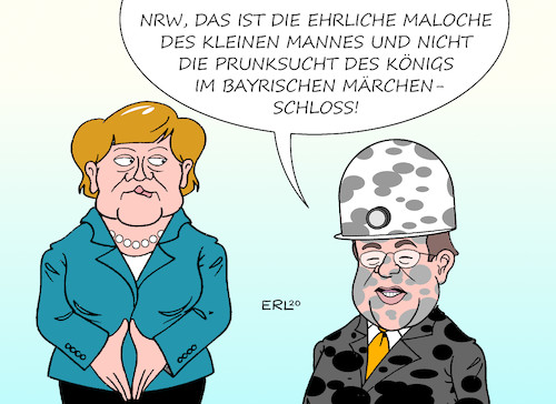 Merkel Bei Laschet By Erl Politics Cartoon Toonpool