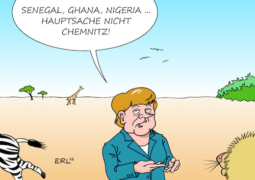 Merkel in Afrika