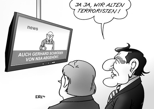 Merkel Schröder NSA