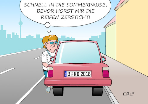 Merkel Sommerpause