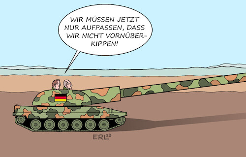 Cartoon: Militär (medium) by Erl tagged politik,krieg,angriff,überfall,wladimir,putin,russland,ukraine,reaktion,deutschland,zeitenwende,geld,ausrüstung,aufrüstung,bundeswehr,verteidigung,kriegstüchtig,militär,waffen,waffenlieferungen,kiew,militärhilfe,ausgaben,zwei,prozent,nato,verteidigungsminister,boris,pistorius,bundeskanzler,olaf,scholz,spd,panzer,karikatur,erl,politik,krieg,angriff,überfall,wladimir,putin,russland,ukraine,reaktion,deutschland,zeitenwende,geld,ausrüstung,aufrüstung,bundeswehr,verteidigung,kriegstüchtig,militär,waffen,waffenlieferungen,kiew,militärhilfe,ausgaben,zwei,prozent,nato,verteidigungsminister,boris,pistorius,bundeskanzler,olaf,scholz,spd,panzer,karikatur,erl