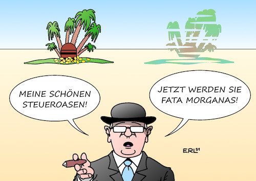 Cartoon: Mindeststeuersatz (medium) by Erl tagged politik,mindeststeuersatz,weltweit,global,konzerne,steuervermeidung,steuertricks,steueroasen,fata,morgana,wüste,oase,geld,finanzen,wirtschaft,handel,gesellschaft,karikatur,erl,politik,mindeststeuersatz,weltweit,global,konzerne,steuervermeidung,steuertricks,steueroasen,fata,morgana,wüste,oase,geld,finanzen,wirtschaft,handel,gesellschaft,karikatur,erl