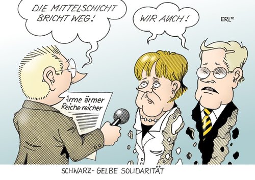 Cartoon: Mittelschicht (medium) by Erl tagged arm,reich,mittelschicht,erosion,koalition,schwarzgelb,cdu,csu,fdp,merkel,westerwelle,solidarität,solidarisch,mittelschicht,reich,koalition,cdu,schwarzgelb,csu,fdp,westerwelle,solidarität,solidarisch