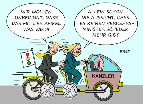 Cartoon: Motivation (medium) by Erl tagged politik,wahl,bundestagswahl,2021,gewinner,olaf,scholz,spd,grüne,fdp,sondierung,gespräche,regierung,koalition,ampel,christian,lindner,anton,hofreiter,aufbruch,motivation,abschreckendes,beispiel,verkehrsminister,andreas,scheuer,karikatur,erl,politik,wahl,bundestagswahl,2021,gewinner,olaf,scholz,spd,grüne,fdp,sondierung,gespräche,regierung,koalition,ampel,christian,lindner,anton,hofreiter,aufbruch,motivation,abschreckendes,beispiel,verkehrsminister,andreas,scheuer,karikatur,erl