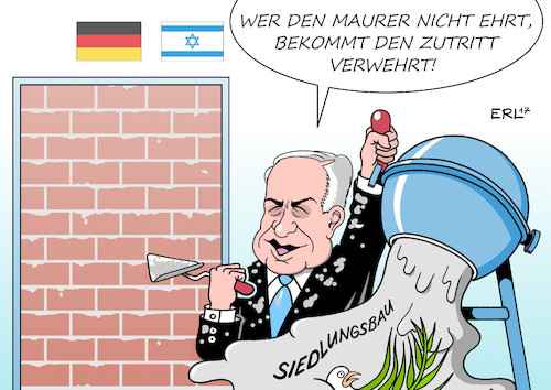 Cartoon: Netanjahu (medium) by Erl tagged außenminister,sigmar,gabriel,deutschland,besuch,israel,menschenrecht,organisation,kritik,siedlungsbau,verhinderung,zweistaatenlösung,friedensprozess,premierminister,benjamin,netanjahu,absage,treffen,demokratie,meinungsfreiheit,mauer,maurer,tür,friedenstaube,karikatur,erl,außenminister,sigmar,gabriel,deutschland,besuch,israel,menschenrecht,organisation,kritik,siedlungsbau,verhinderung,zweistaatenlösung,friedensprozess,premierminister,benjamin,netanjahu,absage,treffen,demokratie,meinungsfreiheit,mauer,maurer,tür,friedenstaube,karikatur,erl