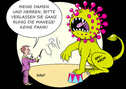 Cartoon: Neue Coronaregeln (medium) by Erl tagged politik,corona,virus,pandemie,covid19,fünfte,welle,omikron,verschärfung,coronaregeln,gesundheitsminister,kal,lauterbach,ansage,zirkus,manege,dompteur,löwe,karikatur,erl,politik,corona,virus,pandemie,covid19,fünfte,welle,omikron,verschärfung,coronaregeln,gesundheitsminister,kal,lauterbach,ansage,zirkus,manege,dompteur,löwe,karikatur,erl