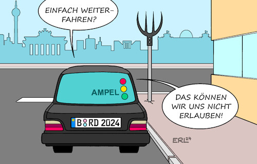 Cartoon: Neue Straßenverkehrsordnung (medium) by Erl tagged politik,bundesregierung,ampel,haushalt,urteil,karlsruhe,schuldenbremse,haushaltsloch,sparen,kürzung,agrardiesel,bauern,proteste,traktor,straße,blockade,rücknahme,macht,mistgabel,straßenverkehrsordnung,gesetz,karikatur,erl,politik,bundesregierung,ampel,haushalt,urteil,karlsruhe,schuldenbremse,haushaltsloch,sparen,kürzung,agrardiesel,bauern,proteste,traktor,straße,blockade,rücknahme,macht,mistgabel,straßenverkehrsordnung,gesetz,karikatur,erl