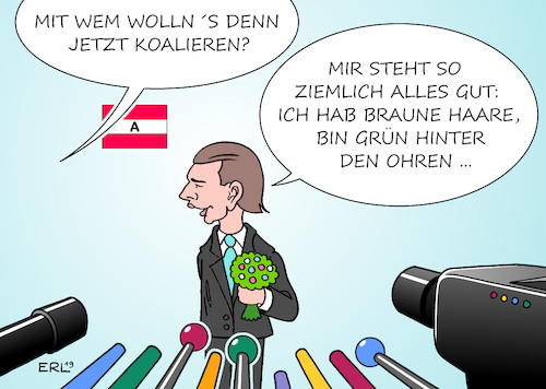 Cartoon: Österreichische Farbenlehre (medium) by Erl tagged politik,wahlen,parlament,nationalrat,österreich,ibiza,affäre,strache,ex,kanzler,sebastian,kurz,övp,wahlsieger,koalitionspartner,grüne,spö,fpö,farben,karikatur,erl,politik,wahlen,parlament,nationalrat,österreich,ibiza,affäre,strache,ex,kanzler,sebastian,kurz,övp,wahlsieger,koalitionspartner,grüne,spö,fpö,farben,karikatur,erl