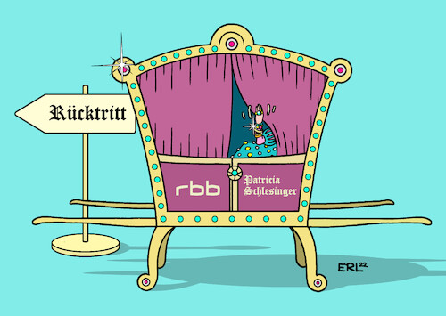 Cartoon: Patricia Schlesinger (medium) by Erl tagged politik,medien,rundfunk,öffentlich,rechtlich,ard,rbb,berlin,brandenburg,intendantin,patricia,schlesinger,vetternwirtschaft,luxus,rücktritt,sänfte,karikatur,erl,politik,medien,rundfunk,öffentlich,rechtlich,ard,rbb,berlin,brandenburg,intendantin,patricia,schlesinger,vetternwirtschaft,luxus,rücktritt,sänfte,karikatur,erl