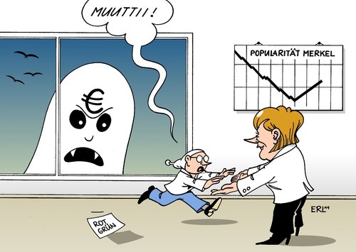 Cartoon: Popularität Merkel (medium) by Erl tagged bundeskanzlerin,angela,merkel,popularität,umfragewerte,euro,schulden,krise,gipfel,steigend,mutti,schutz,angst,deutschland,meinungsforschung,bundeskanzlerin,merkel,popularität,umfragewerte,euro,schulden,krise,gipfel,steigend,mutti,schutz