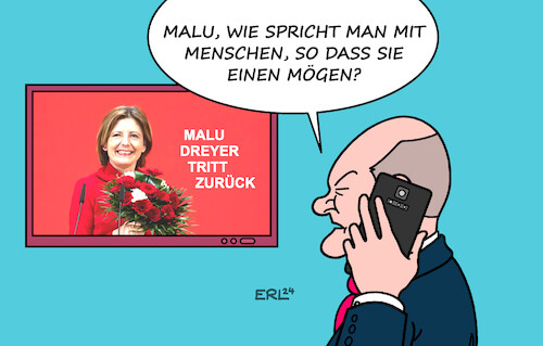 Cartoon: Rat (medium) by Erl tagged politik,spd,verluste,europawahl,abstrafung,ampel,bundeskanzler,olaf,scholz,denkzettel,niederlage,unbeliebt,umfragetief,beliebtheit,beliebt,malu,dreyer,ministerpräsidentin,rheinland,pfalz,rat,tipp,kommunikation,reden,sprechen,menschen,karikatur,erl,politik,spd,verluste,europawahl,abstrafung,ampel,bundeskanzler,olaf,scholz,denkzettel,niederlage,unbeliebt,umfragetief,beliebtheit,beliebt,malu,dreyer,ministerpräsidentin,rheinland,pfalz,rat,tipp,kommunikation,reden,sprechen,menschen,karikatur,erl