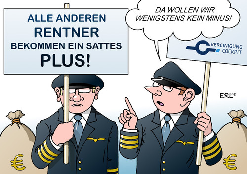 Cartoon: Rentner Piloten (medium) by Erl tagged rente,erhöhung,rentner,plus,alter,vorsorge,geld,finanzen,piloten,streig,lufthansa,übergang,minus,arm,reich,armut,reichtum,karikatur,erl,rente,erhöhung,rentner,plus,alter,vorsorge,geld,finanzen,piloten,streig,lufthansa,übergang,minus,arm,reich,armut,reichtum