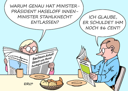 Cartoon: Sachsen-Anhalt (medium) by Erl tagged politik,landespolitik,sachsen,anhalt,koalition,cdu,spd,grüne,kenia,streit,rundfunkgebühren,erhöhung,cent,betrag,angst,afd,rechtspopulismus,entlassung,interview,innenminister,holger,stahlknecht,ministerpräsident,reiner,haseloff,karikatur,erl,politik,landespolitik,sachsen,anhalt,koalition,cdu,spd,grüne,kenia,streit,rundfunkgebühren,erhöhung,cent,betrag,angst,afd,rechtspopulismus,entlassung,interview,innenminister,holger,stahlknecht,ministerpräsident,reiner,haseloff,karikatur,erl