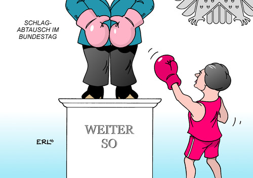 Schlagabtausch im Bundestag