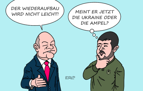 Scholz und Selenskyj