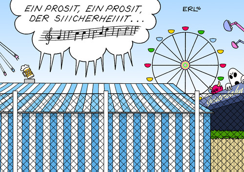 Cartoon: Sicherheit Oktoberfest (medium) by Erl tagged oktoberfest,münchen,wiesn,sicherheit,zaun,angst,terror,anschlag,is,islamischer,staat,bier,fass,anzapfen,ozapft,trinklied,ein,prosit,der,gemütlichkeit,tradition,kultur,bayern,karikatur,erl,oktoberfest,münchen,wiesn,sicherheit,zaun,angst,terror,anschlag,is,islamischer,staat,bier,fass,anzapfen,ozapft,trinklied,ein,prosit,der,gemütlichkeit,tradition,kultur,bayern,karikatur,erl