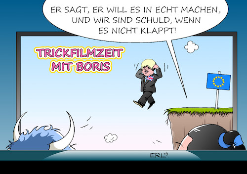 Cartoon: Trickfilmzeit mit Boris (medium) by Erl tagged politik,brexit,großbritannien,austritt,eu,premierminister,boris,johnson,no,deal,misserfolg,schuld,europäische,union,rechtspopulismus,tricks,lügen,täuschung,trickfilm,europa,stier,karikatur,erl,politik,brexit,großbritannien,austritt,eu,premierminister,boris,johnson,no,deal,misserfolg,schuld,europäische,union,rechtspopulismus,tricks,lügen,täuschung,trickfilm,europa,stier,karikatur,erl