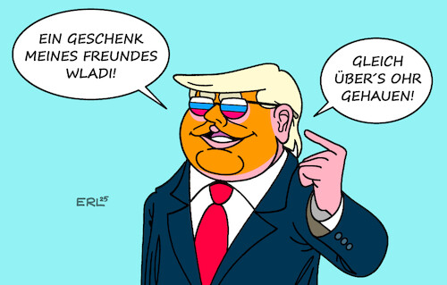 Cartoon: Trump blickt durch (medium) by Erl tagged politik,russland,krieg,ukraine,telefonat,usa,trump,putin,übernahme,positionen,blick,brille,karikatur,erl,politik,russland,krieg,ukraine,telefonat,usa,trump,putin,übernahme,positionen,blick,brille,karikatur,erl