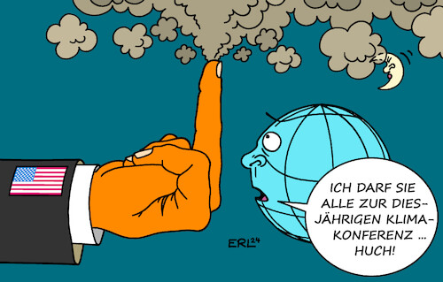 Cartoon: Trump lässt grüßen (medium) by Erl tagged politik,un,klimakonferenz,2024,baku,aserbaidschan,usa,wahl,donald,trump,ausstieg,abkommen,paris,erde,karikatur,erl,politik,un,klimakonferenz,2024,baku,aserbaidschan,usa,wahl,donald,trump,ausstieg,abkommen,paris,erde,karikatur,erl