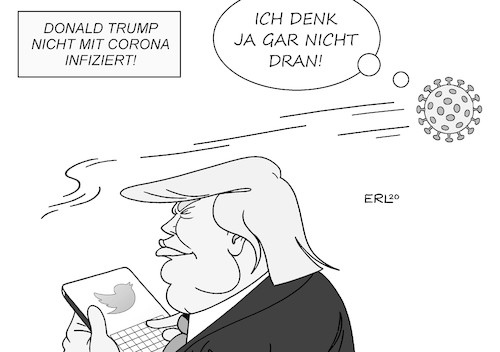 Trump nicht infiziert