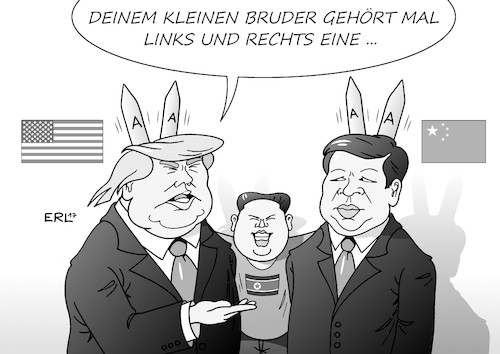 Trump Xi und Kim