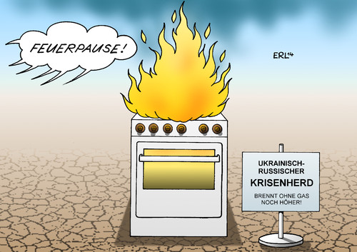 Cartoon: Ukraine (medium) by Erl tagged ukraine,russland,konflikt,bürgerkrieg,krieg,abspaltung,separatisten,ostukraine,krisenherd,gas,gasstreit,gaslieferung,vorkasse,präsident,putin,poroschenko,feuerpause,feuer,ukraine,russland,konflikt,bürgerkrieg,krieg,abspaltung,separatisten,ostukraine,krisenherd,gas,gasstreit,gaslieferung,vorkasse,präsident,putin,poroschenko,feuerpause,feuer