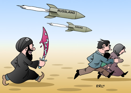 Cartoon: Unterstützung aus der Luft (medium) by Erl tagged syrien,bürgerkrieg,diktator,assad,unterstützung,russland,präsident,putin,luftangriff,rebellen,is,zivilisten,bürger,flucht,karikatur,erl,syrien,bürgerkrieg,diktator,assad,unterstützung,russland,präsident,putin,luftangriff,rebellen,is,zivilisten,bürger,flucht,karikatur,erl