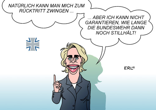 Cartoon: Von der Leyen (medium) by Erl tagged ursula,von,der,leyen,doktor,doktorarbeit,doktortitel,plagiatsvorwurf,verteidigungsministerin,bundeswehr,rücktritt,stillhalten,karikatur,erl,ursula,von,der,leyen,doktor,doktorarbeit,doktortitel,plagiatsvorwurf,verteidigungsministerin,bundeswehr,rücktritt,stillhalten,karikatur,erl