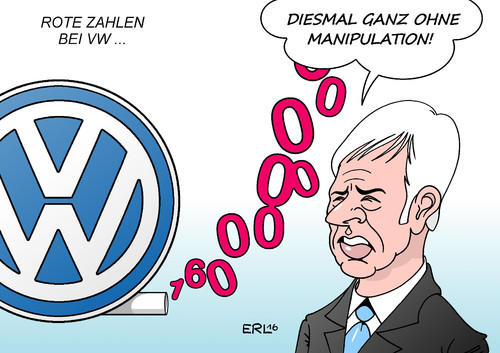 Cartoon: VW (medium) by Erl tagged vw,volkswagen,abgasskandal,manipulation,software,abgase,test,entschädigung,umrüstung,kosten,rote,zahlen,verluste,konzern,chef,vorstand,müller,karikatur,erl,vw,volkswagen,abgasskandal,manipulation,software,abgase,test,entschädigung,umrüstung,kosten,rote,zahlen,verluste,konzern,chef,vorstand,müller,karikatur,erl