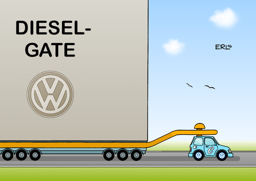 Cartoon: VW Zukunft (medium) by Erl tagged vw,auto,autobauer,autokonzern,konzern,industrie,diesel,dieselgate,abgasaffäre,last,anhänger,zukunft,elektroauto,elektromobilität,strom,umwelt,ökologie,wirtschaft,karikatur,erl,vw,auto,autobauer,autokonzern,konzern,industrie,diesel,dieselgate,abgasaffäre,last,anhänger,zukunft,elektroauto,elektromobilität,strom,umwelt,ökologie,wirtschaft,karikatur,erl