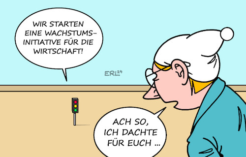 Cartoon: Wachstumsinitiative (medium) by Erl tagged politik,bundesregierung,ampel,spd,grüne,fdp,streit,wählerinnen,wähler,genervt,umfragetief,schrumpfen,wirtschaft,wachstum,gering,wachstumsinitiative,skepsis,michel,karikatur,erl,politik,bundesregierung,ampel,spd,grüne,fdp,streit,wählerinnen,wähler,genervt,umfragetief,schrumpfen,wirtschaft,wachstum,gering,wachstumsinitiative,skepsis,michel,karikatur,erl