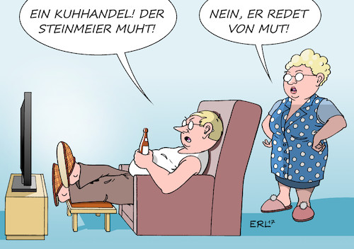 Cartoon: Wahl (medium) by Erl tagged bundespräsident,wahlversammlung,wahl,frank,walter,steinmeier,kandidat,spd,fdp,bündnis,90,die,grünen,csu,cdu,vorwurf,kuhhandel,kungelei,kuh,muh,muhen,rede,mut,zusammenhalt,kitt,karikatur,erl,bundespräsident,wahlversammlung,wahl,frank,walter,steinmeier,kandidat,spd,fdp,bündnis,90,die,grünen,csu,cdu,vorwurf,kuhhandel,kungelei,kuh,muh,muhen,rede,mut,zusammenhalt,kitt,karikatur,erl