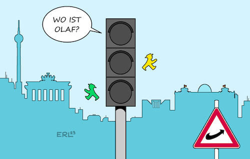 Cartoon: Wer Führung bestellt ... (medium) by Erl tagged politik,regierung,ampel,streit,grüne,fdp,positionen,auseinander,bundeskanzler,olaf,scholz,führung,führungsschwäche,präsenz,gefahr,rechtsextremismus,afd,demokratie,karikatur,erl,politik,regierung,ampel,streit,grüne,fdp,positionen,auseinander,bundeskanzler,olaf,scholz,führung,führungsschwäche,präsenz,gefahr,rechtsextremismus,afd,demokratie,karikatur,erl