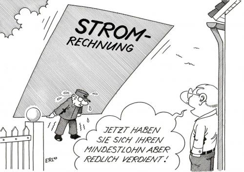 Cartoon: Wie alles zusammenpasst (medium) by Erl tagged mindestlohn,strompreis,mindestlohn,strompreis,gehalt,arbeit,wirtschaft,schwer,existenz,preiserhöhung,stromrechnung,armutsbekämpfung,lohngruppen,schwitzen,verdienst,stabilität,ausbeutung,existenzbedrohung,gerechtigkeit,zukunftsaussichten,perspektivlosigkeit,hilflosigkeit