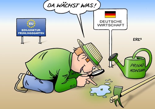 Cartoon: Wirtschaft (medium) by Erl tagged wirtschaft,wachstum,konjunktur,frühling,eu,deutschland,konsum,privat,garten,gärtner,gießkanne,harke,wirtschaft,wachstum,konjunktur,frühling,eu,deutschland,konsum,privat,garten,gärtner,gießkanne,harke