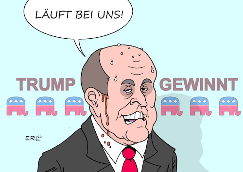 Cartoon: Wo er Recht hat ... (medium) by Erl tagged politik,usa,wahl,präsidentschaft,wahlsieg,sieger,joe,biden,demokraten,republikaner,verlierer,niederlage,präsident,donald,trump,verschwörungstheorien,betrug,manipulation,lügen,fake,news,rechtsanwalt,rudy,giuliani,interview,schwitzen,haarfarbe,läuft,karikatur,erl,politik,usa,wahl,präsidentschaft,wahlsieg,sieger,joe,biden,demokraten,republikaner,verlierer,niederlage,präsident,donald,trump,verschwörungstheorien,betrug,manipulation,lügen,fake,news,rechtsanwalt,rudy,giuliani,interview,schwitzen,haarfarbe,läuft,karikatur,erl