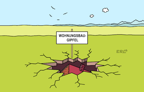 Cartoon: Wohnungsbaugipfel (medium) by Erl tagged illustration,politik,wohnungsbaugipfel,kanzleramt,krise,wohnungsbau,kredite,zinsen,bauwirtschaft,bau,einbruch,karikatur,erl,illustration,politik,wohnungsbaugipfel,kanzleramt,krise,wohnungsbau,kredite,zinsen,bauwirtschaft,bau,einbruch,karikatur,erl