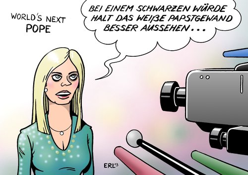 Cartoon: World s Next Pope (medium) by Erl tagged germanys,next,topmodel,heidi,klum,aussehen,figur,kleidung,frau,mädchen,casting,show,beurteilung,papst,rücktritt,papstwahl,kandidaten,weiß,schwarz,germanys,next,topmodel,heidi,klum,aussehen,figur,kleidung,frau,mädchen,casting,show,beurteilung,papst,rücktritt,papstwahl,kandidaten,weiß,schwarz