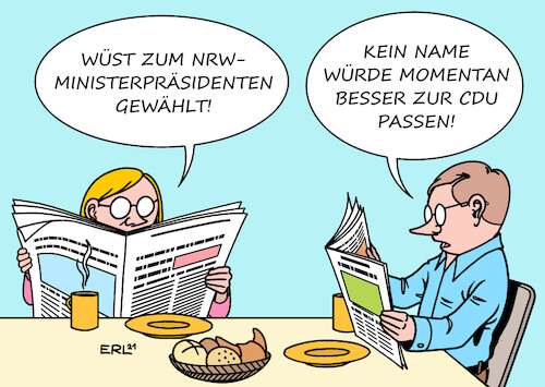 Cartoon: Wüst (medium) by Erl tagged politik,wahl,ministerpräsident,nrw,hendrik,wüst,cdu,name,passend,zustand,partei,wahlniederlage,bundestagswahl,2021,karikatur,erl,politik,wahl,ministerpräsident,nrw,hendrik,wüst,cdu,name,passend,zustand,partei,wahlniederlage,bundestagswahl,2021,karikatur,erl