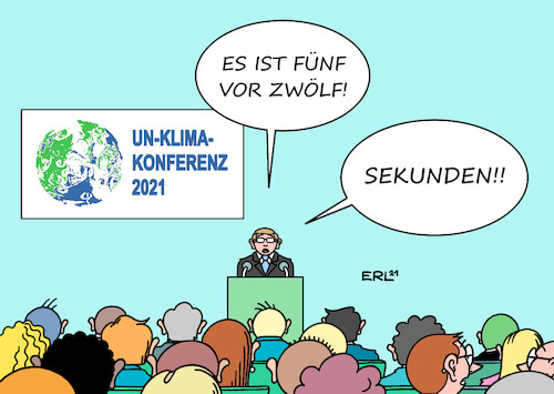 Cartoon: Zeit (medium) by Erl tagged politik,klima,klimawandel,erderwärmung,co2,klimagipfel,klimakonferenz,2021,glasgow,zeit,klimaziele,klimaziel,fünf,vor,zwölf,minuten,sekunden,karikatur,erl,politik,klima,klimawandel,erderwärmung,co2,klimagipfel,klimakonferenz,2021,glasgow,zeit,klimaziele,klimaziel,fünf,vor,zwölf,minuten,sekunden,karikatur,erl