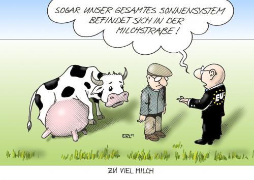 zu viel Milch