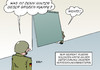 Cartoon: Bundeswehr (small) by Erl tagged verteidigungsministerin,ursula,von,der,leyen,ankündigung,pr,selbstdarstellung,worte,konkret,ergebnis,taten,wenig,große,klappe,nichts,dahinter,redewendung,bundeswehr,soldaten,kritik