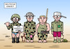 Cartoon: Deutsche Einheit (small) by Erl tagged bundeswehr,ausrüstung,mängel,einsatz,soldaten,transport,anhalter,tag,der,deutschen,einheit,wiedervereinigung,feiertag,dritter,oktober