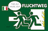 Cartoon: Fluchtweg (small) by Erl tagged politik,flucht,ursachen,flüchtlinge,europa,eu,außengrenze,italien,hilferuf,überlastung,ministerpräsidentin,giorgia,meloni,neofaschismus,fluchtweg,notausgang,noteingang,feuer,karikatur,erl