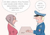 Cartoon: Freund und Helfer (small) by Erl tagged politik,politikerin,linke,drohmails,mails,unterschrift,nsu,punkt,rechtsterrorismus,rechtsextremismus,absender,polizeicomputer,polizei,freund,und,helfer,karikatur,erl