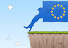 Cartoon: Italien EU (small) by Erl tagged politik italien regierung neu koalition movimento stelle lega nord rechtspopulismus nationalismus europafeindlichkeit veränderung europa gefahr euro eurokrise eu landkarte stiefel schritt abgrund wirtschaft finanzen schulden schuldenkrise verschuldung karikatur erl